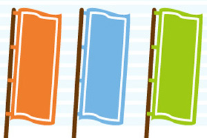 のぼりの使い方